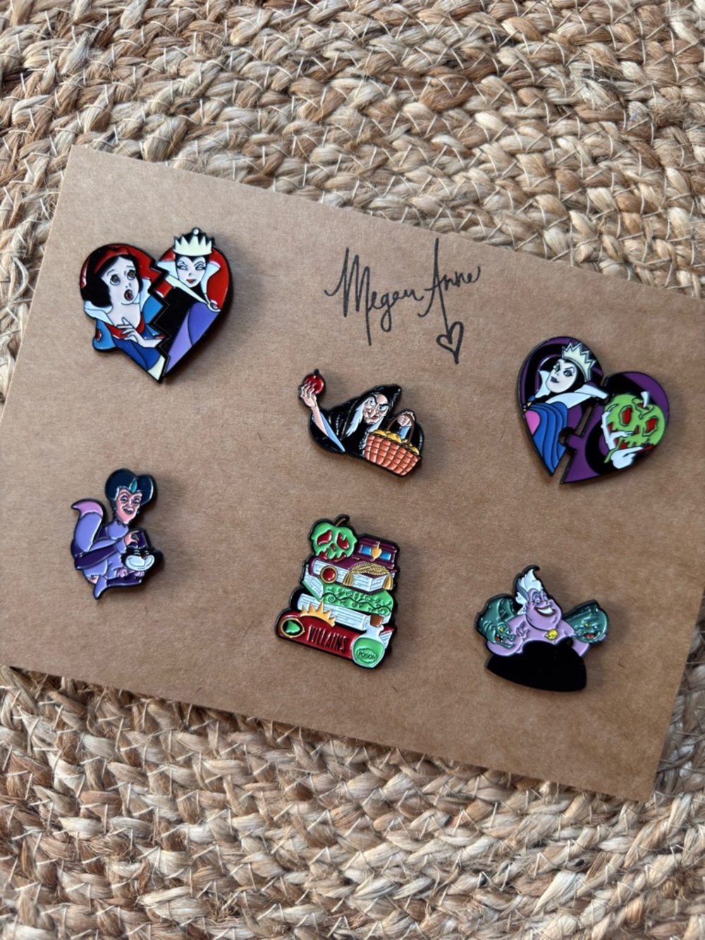 Disney Villain Inspired Enamel Pin Set - Evil Queen, Ursula, & Evil Step Mother